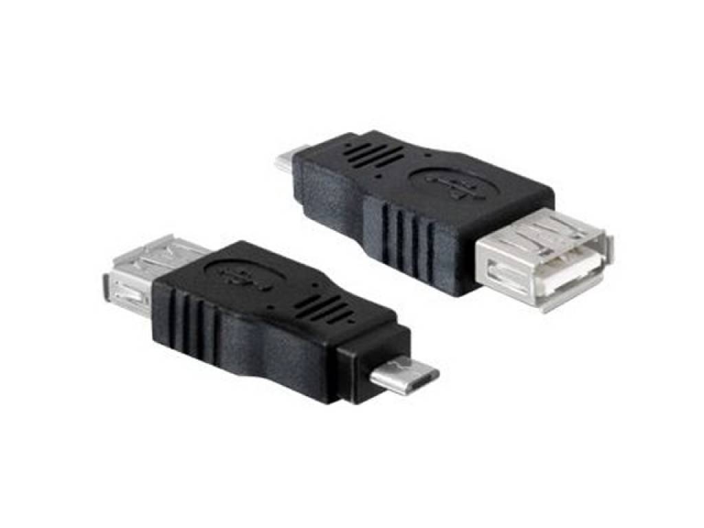 USB Verloopstekker | Female USB 2.0>Male Micro USB B OTG