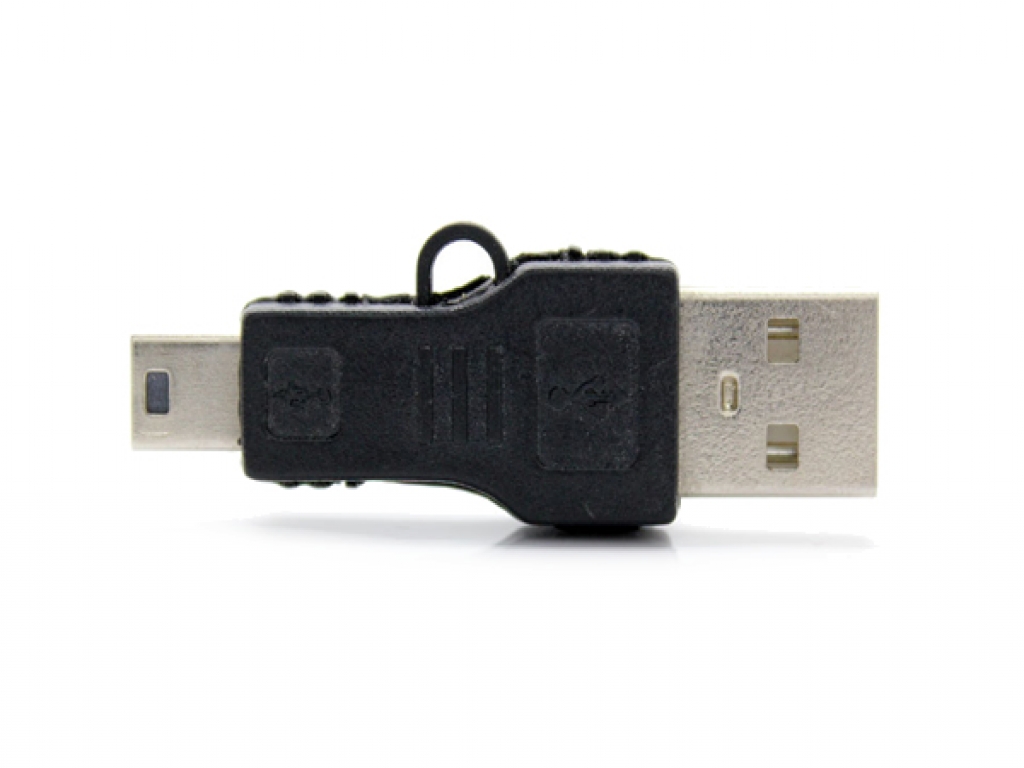 USB Verloopstekker | Male USB A naar Male Mini USB