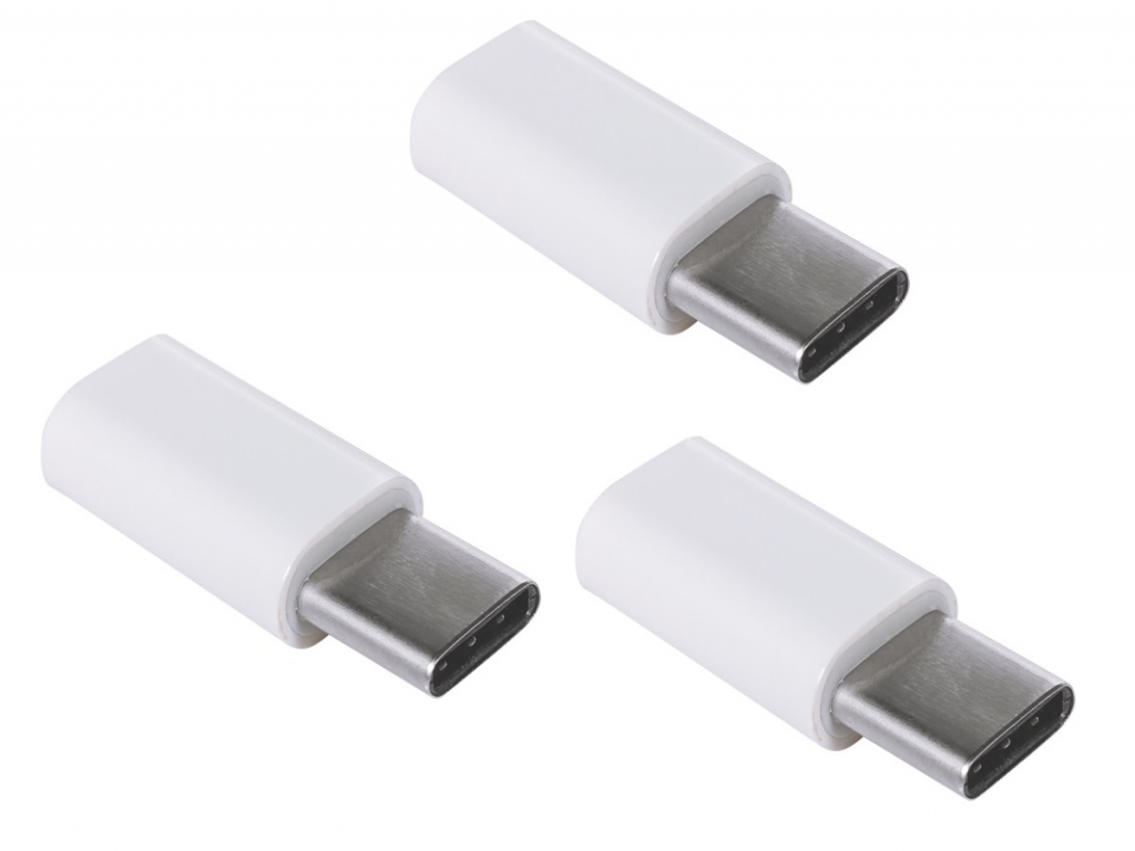 3 USB Verloopstekker | Female micro USB naar Male USB type