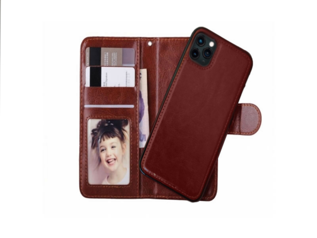 injecteren Heel boos Voetzool iPhone X/XS Wallet Case Deluxe met uitneembare soft case