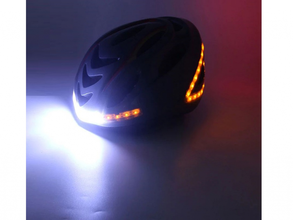 Wijde selectie Aas negatief Smart fietshelm met verlichting en richtingsaanwijzers