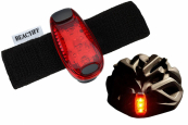 LED verstelbare fiets en helm verlichting (rood)