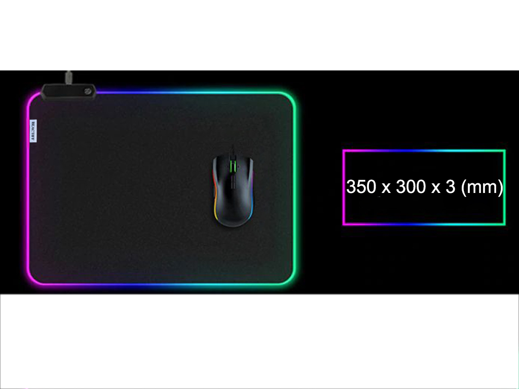 XXL RGB LED Muismat Anti-slip muismat | 35x30