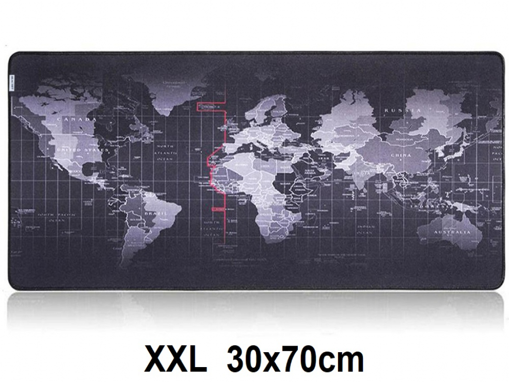 evenaar Implicaties kust XXL Muismat met wereldkaart | Antislip muismat | 70x30