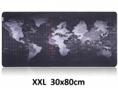 XXL Muismat met wereldkaart | 80 x 30 cm  | Antislip muismat
