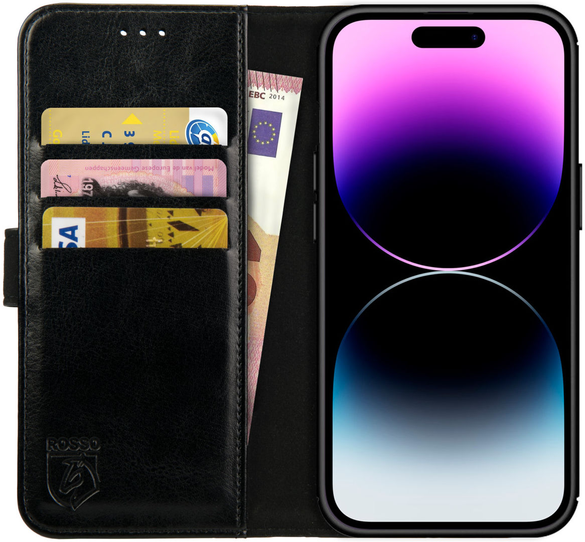 Apple iPhone 14 Pro Wallet Case zwart met Stand kopen?