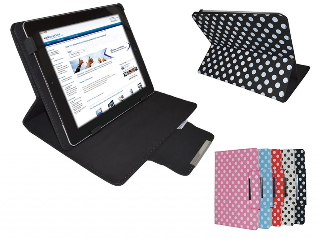 T Per Afdeling Diamond Class Polkadot Tablet Hoes | Universeel 9.7 inch