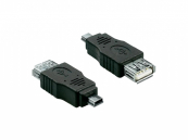 Female USB A 2.0 naar Male Mini USB 5 pins Adapter